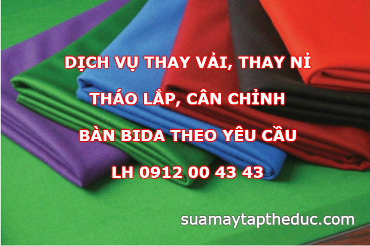 Thay vải bàn bida
